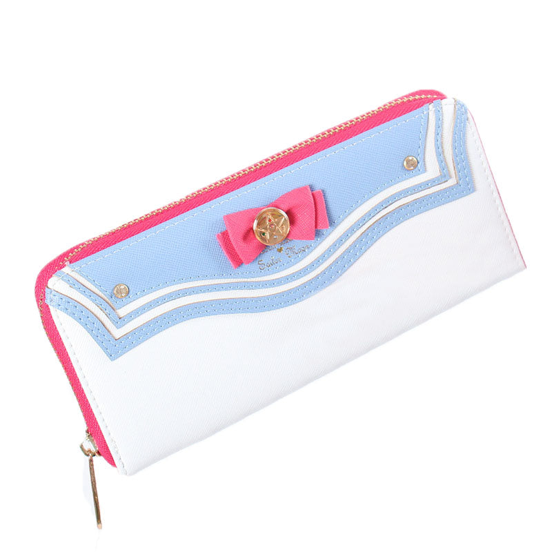 Girls Cute Wallet Exquisite Bowknot Kawaii Card Holder-White