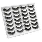 3D Multi-Layer False Eyelashes 14 Pairs Fluffy Cat Eye Lashes-E04