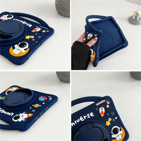 Astronaut Tablet Case For Samsung A7/A8/S6 Shockproof with 360° Rotating Stand