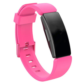 Soft Silicone Wristband Replacement Sports Watch Band For Fitbit Inspire/Inspire HR/ACE 2 -Pink
