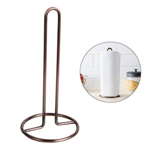 Simple Tear Standing Paper Towel Holder for Kitchen Countertop -Bronze