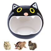 Small Animal Ceramic House Summer Cool Hideout-BlackCat