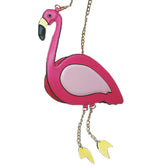 Women PU Leather Handbag Flamingo Crossbody Bag