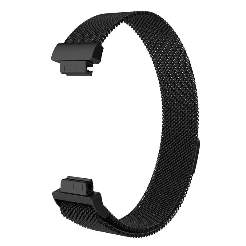 Stainless Steel Metal Replacement Strap Magnet Buckle For Fitbit Inspire HR-Black