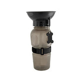 Pet Dog Extrusion Portable Water Fountain Leak-Proof Drinking Bottle-Brown