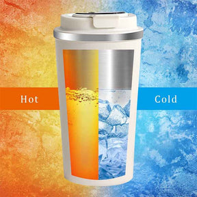 510ML Smart Travel Coffee Mug 304 Stainless Steel LED Display-GradientGreen