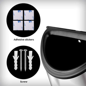 Stainless Steel Kitchen Plastic Bag Holder and Dispenser for Plastic Bags Easy Wall Mount Bag Saver