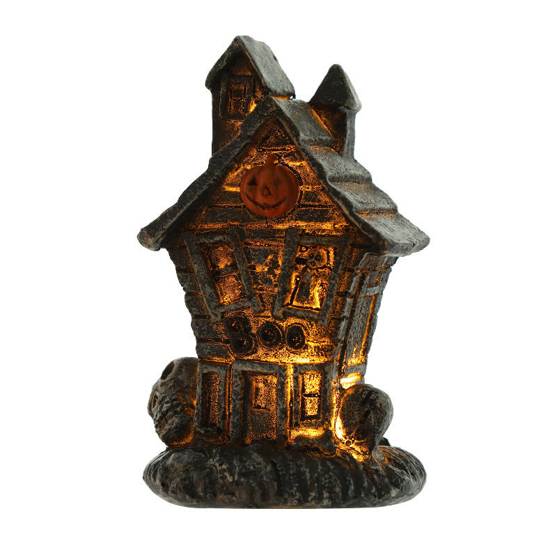 Christmas Halloween Lighted Lamp 4.6 Inch Nightlight for Desktop Bedside-Pumpkin