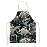 Parent-child Dinosaur Print Apron for Cooking Gardening-A8