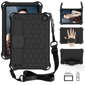 Hive Kindle Fire HD8/HD8 Plus (2020) Tablet Case Durable Stand Cover With Shoulder Strap-Black