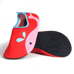 Baby Boys Girls Water Shoes Non-Slip Swim Shoes Barefoot Skin Aqua Socks for Beach-Red