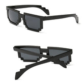 2 Packs Pixel Sunglasses Birthday Party Favors for Kids and Adults-Black