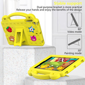 Strawberry Silicone iPad Case Shockproof with Handle for iPad Mini 1/2/3/4/5-Yellow