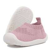 Toddler Shoes Baby First-Walking Trainers Toddler Infant Boys Girls-C001DarkPink