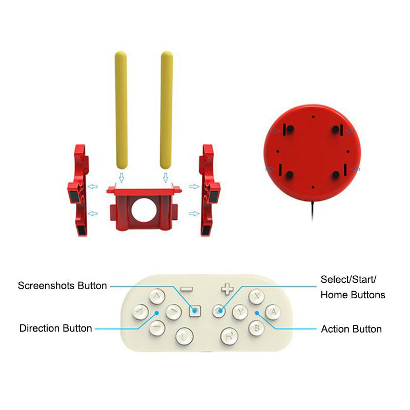 Taiko Drum Controller with Sticks for Nintendo Switch