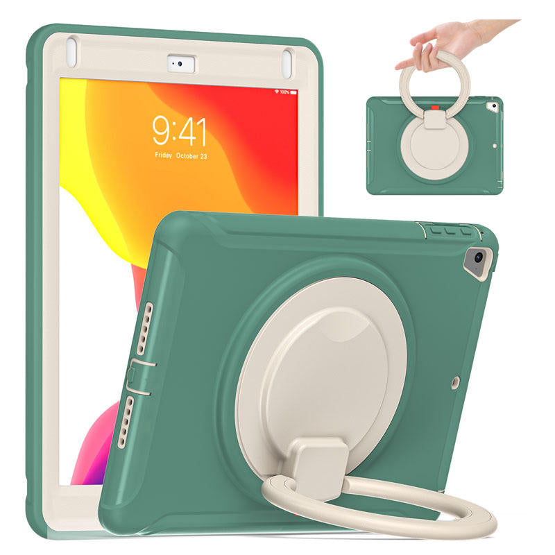 CowKing iPad Case With Handle Grip For iPad 9.7 2018/2017/Pro9.7/Air2/Air1-Jade Green