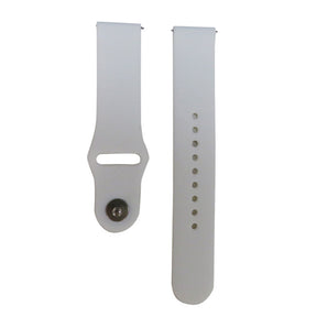 FKGJ 20MM Silicone Watch Bands Quick Release Strap Replacement Wristband For Samsung For Women-White