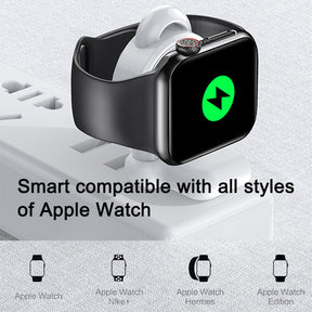 USB Portable Magnetic Watch Wireless Charger for Apple Watch 1/2/3/4/5/6/SE-White