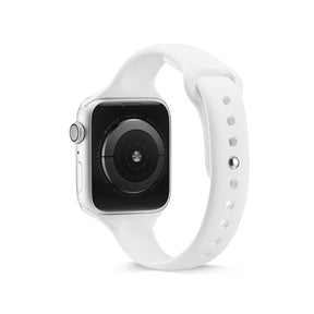 XMY Soft Silicone Watch Band For Apple iWatch Series-White