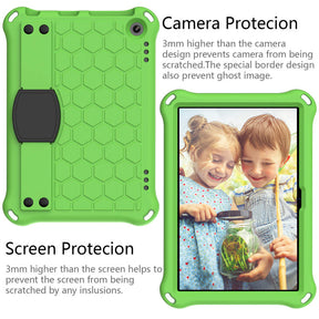 Hive Kindle Fire HD8/HD8 Plus (2020) Tablet Case Durable Stand Cover With Shoulder Strap-GreenBlack