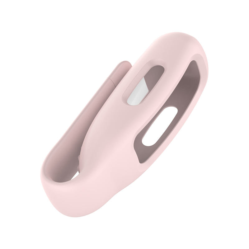 Soft Silicone Clip Holder Replacement for Fitbit Inspire 2 Sport-Rose Pink