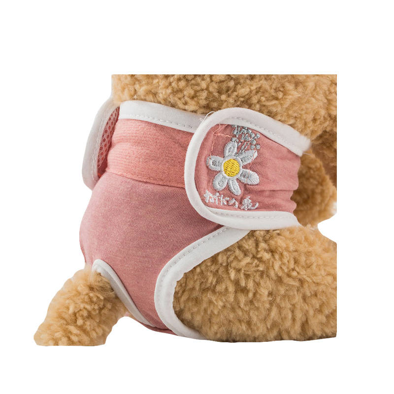 Washable Diapers Reusable Highly Absorbent for Doggy Female in Period-Hibiscus