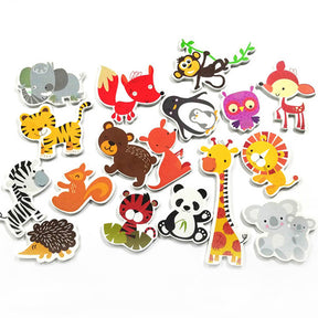 18Pcs Forest Animals Bath Foam Toys Set Educational Floating Toys for Baby Girls Boys