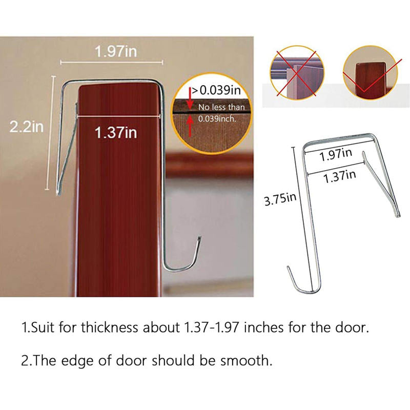 Hanging Laundry Hamper Bag with Free Adjustable Stainless Steel and Suction Cup Hooks - Coffee