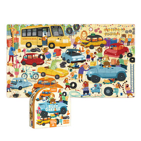 Puzzles for Kids Ages 3-8 Children Educational Toys with Portable Gift Box-Garage