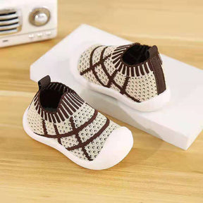 Toddler Shoes Baby First-Walking Trainers Toddler Infant Boys Girls-C004Brown