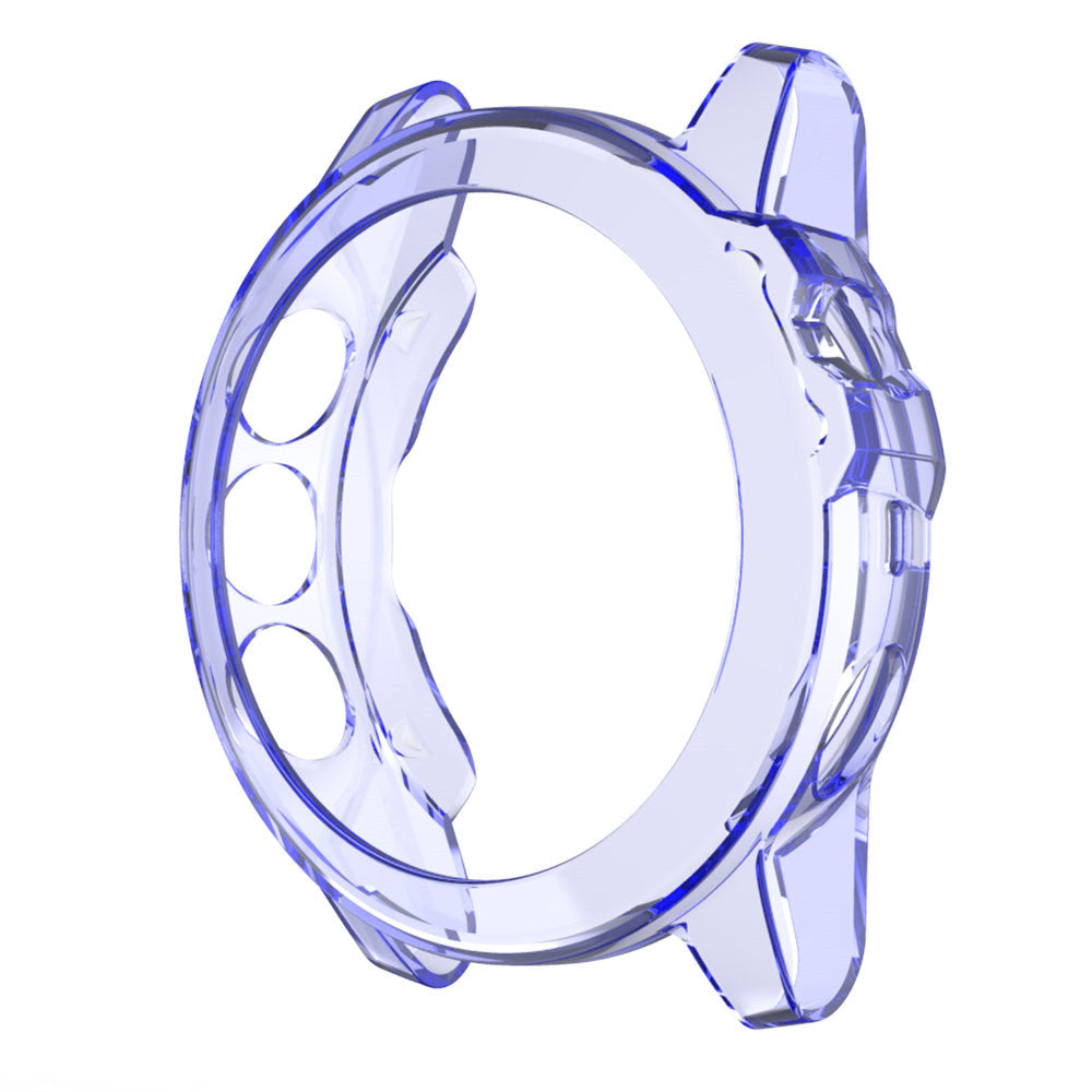 TPU Transparent Frame Case For Garmin Fenix 5X-Blue