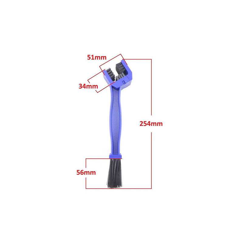 Bicycle Motorcycle Chain Washing Cleaning Brush-Blue