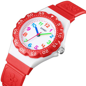 Girls Waterproof Quartz Watch Fashion Watch-Red