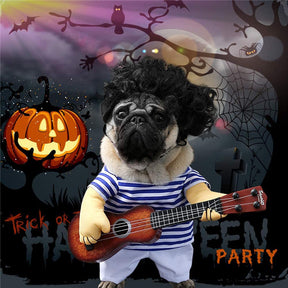 Pet Halloween Costume Funny Guitar Dog Costumes Set