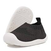 Toddler Shoes Baby First-Walking Trainers Toddler Infant Boys Girls-C001Black