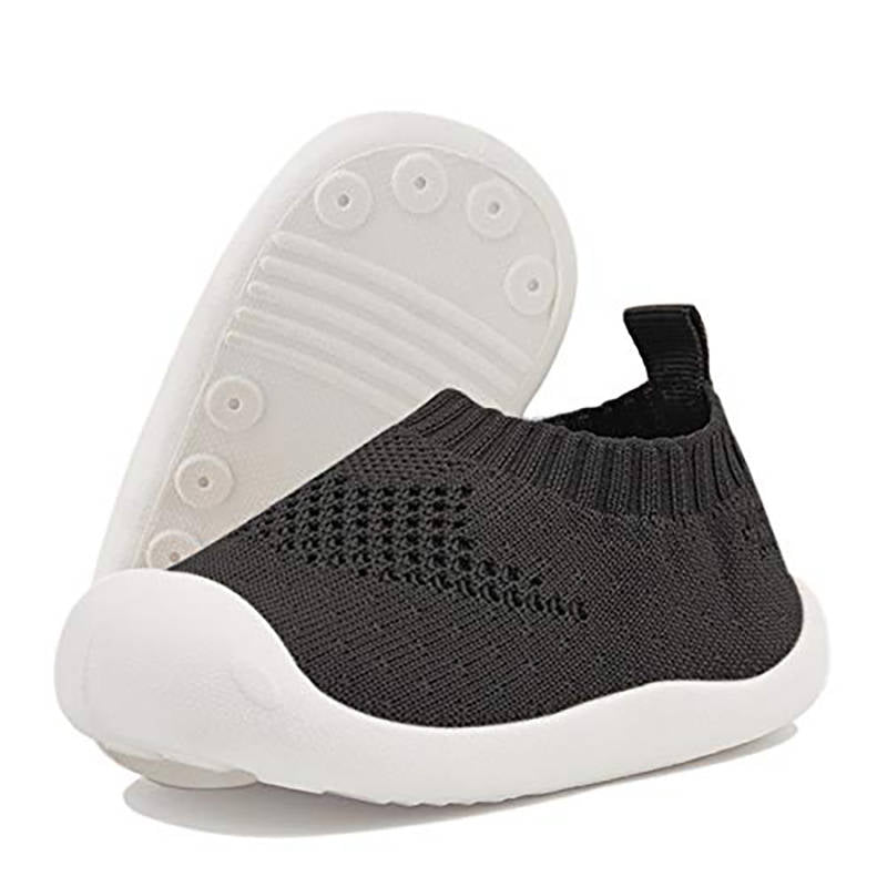 Toddler Shoes Baby First-Walking Trainers Toddler Infant Boys Girls-C001Black