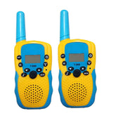 Walkie Talkies Kid Toy 2 Pack Long Range Handheld Radio Game Gifts for Boys Girls-Yellow