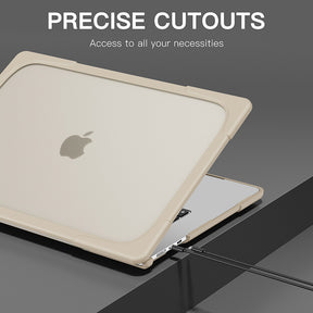 Anti Fall Case Breathable Compatible with Macbook Air 15 2023 A2941-Khaki