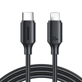 Type-C to Lightning 20W Fast Charging Cable for iPhone 14 Pro 13 Pro Max-Black