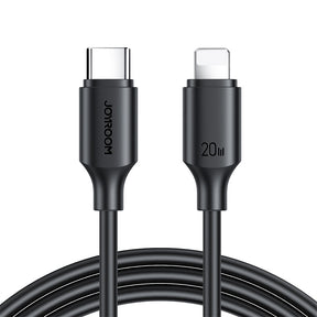 Type-C to Lightning 20W Fast Charging Cable for iPhone 14 Pro 13 Pro Max-Black