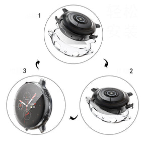 Full Coverage TPU Screen Protective Cover For Samsung Galaxy Watch Active 2 40 44mm-Clean