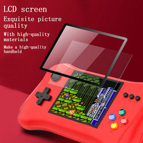 3.5 in Color Screen Handheld Game Console 500 Classic Games Support TV Connection -Red