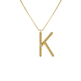 26 Alphabet Twisted Pendant Necklace Personalized Jewelry-K