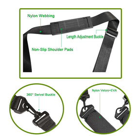 Adjustable Ski Shoulder Straps Handheld Nylon EVA Carrier Straps-B