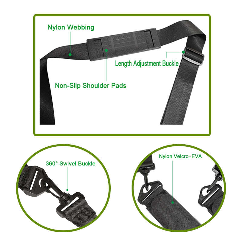 Adjustable Ski Shoulder Straps Handheld Nylon EVA Carrier Straps-B