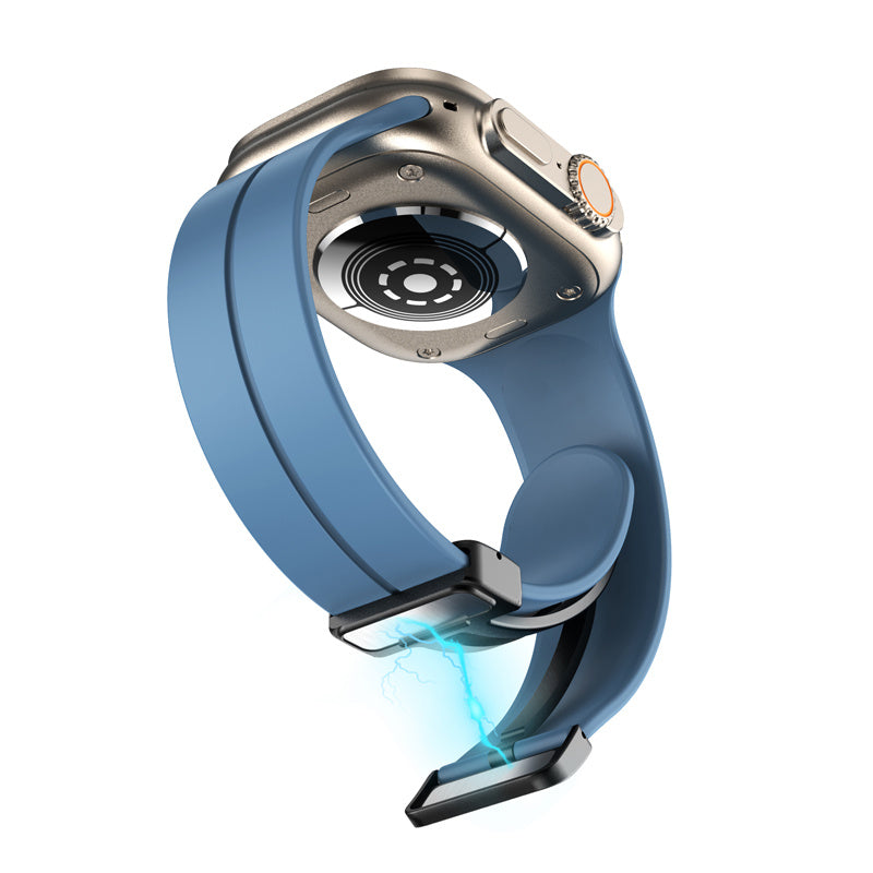 Magnetic Sports Band with Quick Release Soft Silicone for Apple Watch-4