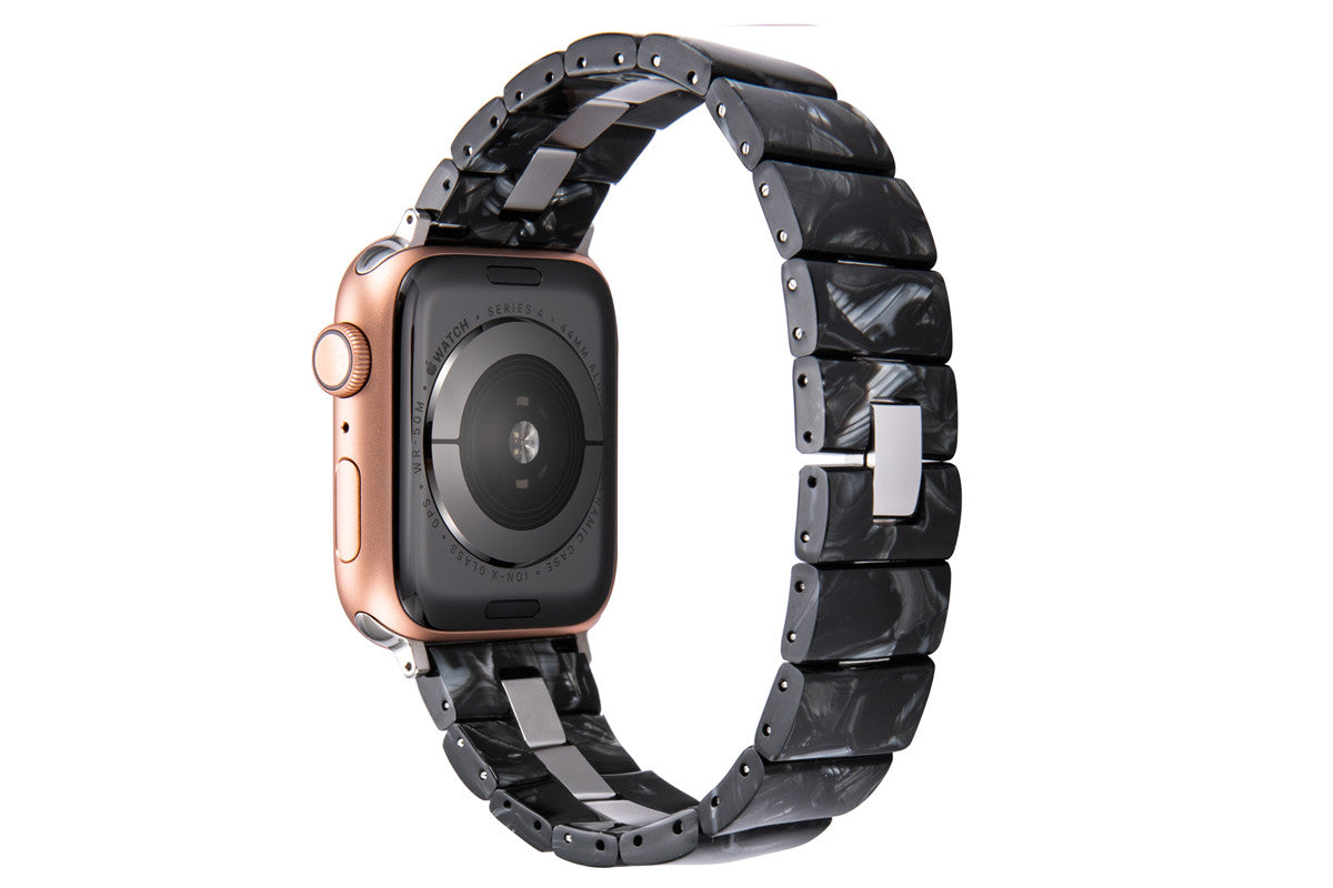 Stainless Steel & Resin Quick Release Strap Wristband for Apple iwatch - Color 03