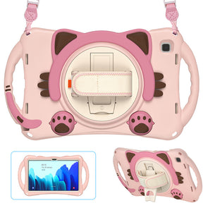 CatA Samsung Tablet for Tab A7 10.4  T500/T505/T507/T505N Built-in Handle Stand With a Strap-Pink