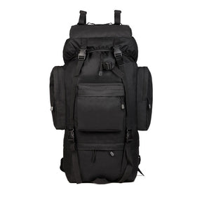 65L Extra Large Camping Waterproof Backpack For Men-Black