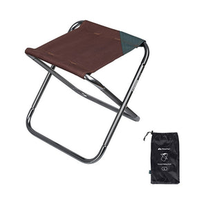 Portable Folding Camping Stool Traveling Foot Stool-Coffee